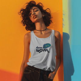 Camiseta Con Tirantes "Hare Krishna" Peacock Feather Hindu