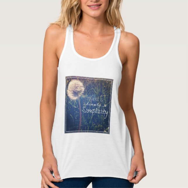 Camiseta Con Tirantes Hay belleza en simplicidad (Anverso)