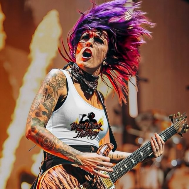 Camiseta Con Tirantes Heavy Rock Is My Therapy (Subido por el creador)