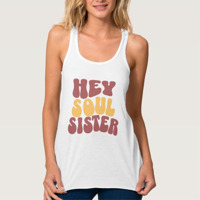 Camiseta Con Tirantes Hey Soul Sister (Anverso)