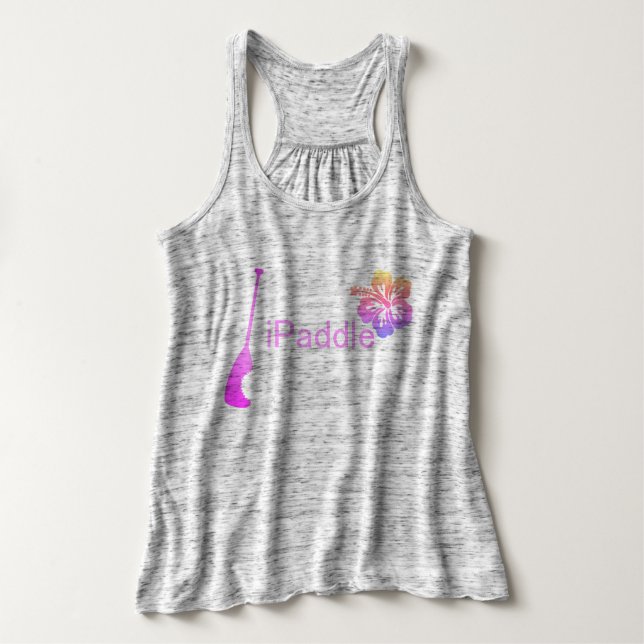Camiseta Con Tirantes hibisco del iPaddle (Diseño del anverso)