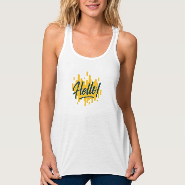 Camiseta Con Tirantes Hola (Anverso)