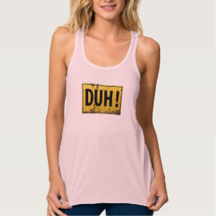 Camiseta Con Tirantes ¡HOLA! - Gracioso peligro Metalizado Precaución Ch