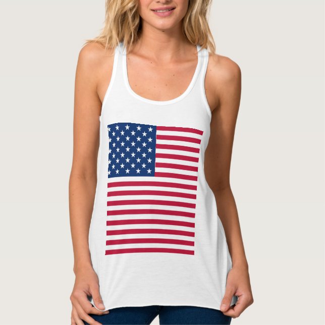 Camiseta Con Tirantes Hoodie de American Flag Pride Design-76353 (Anverso)