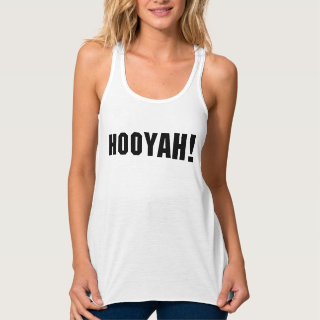 CAMISETA CON TIRANTES ¡HOOYAH! (Anverso)