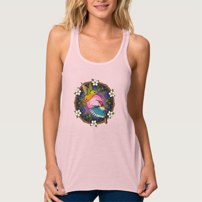 Camiseta Con Tirantes Hummingbirds Ayahuasca (Anverso)
