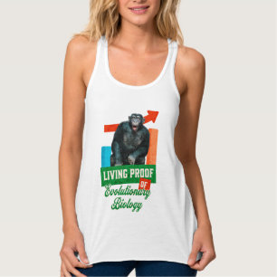 Camiseta Con Tirantes Humor divertido de biología evolutiva del chimpanc
