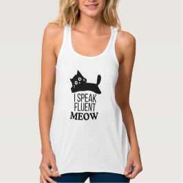 Camiseta Con Tirantes I Speak Fluent Meow