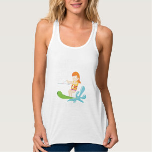 Camiseta Con Tirantes I Waterski Como Una Cita Graciosa Chica
