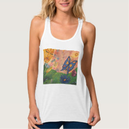 Camiseta Con Tirantes ilustración de fantasía en acuarela mujer diosa vi
