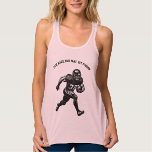 Camiseta Con Tirantes Ilustracion de fútbol americano Tri-Blend Sh
