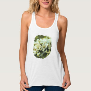 Camiseta Con Tirantes Ilustracion Ornamental de primavera Verde
