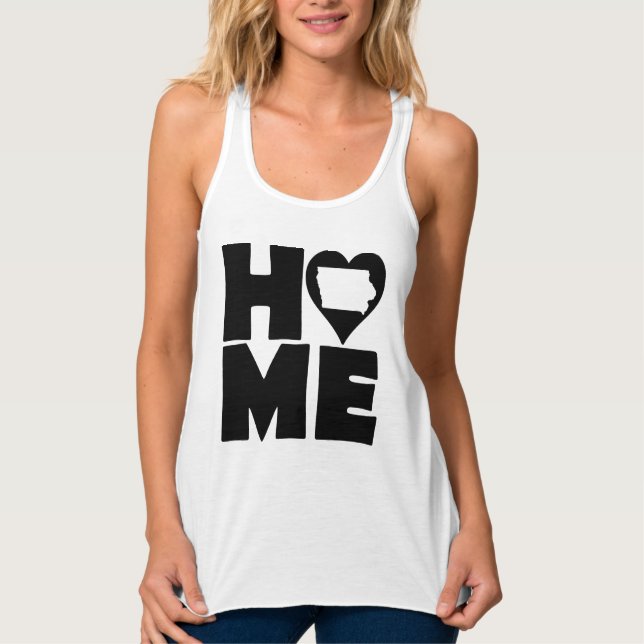 Camiseta Con Tirantes Iowa Home Heart State Tees T-Shirt (Anverso)