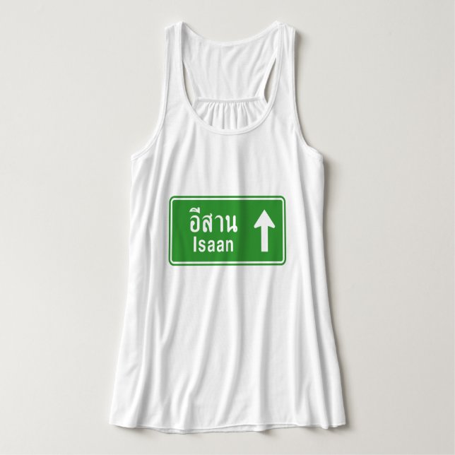 Camiseta Con Tirantes Isaan por delante ⚠ Rótulo de tráfico por carreter (Diseño del anverso)