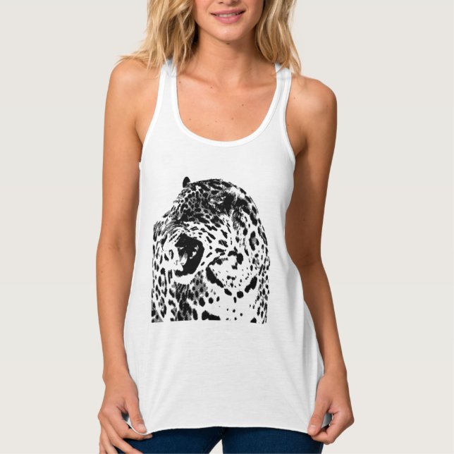 Camiseta Con Tirantes Jaguar Roaring (Anverso)