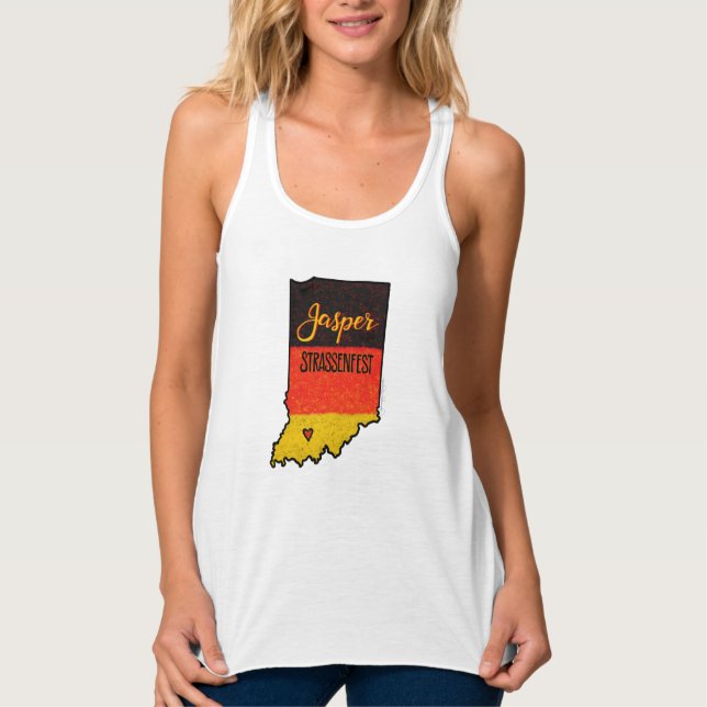 Camiseta Con Tirantes Jasper Strassenfest Indiana (Anverso)
