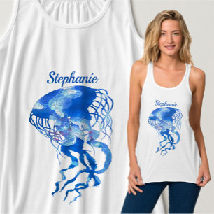 Camiseta Con Tirantes Jellyfish Acuario de San Francisco 0925