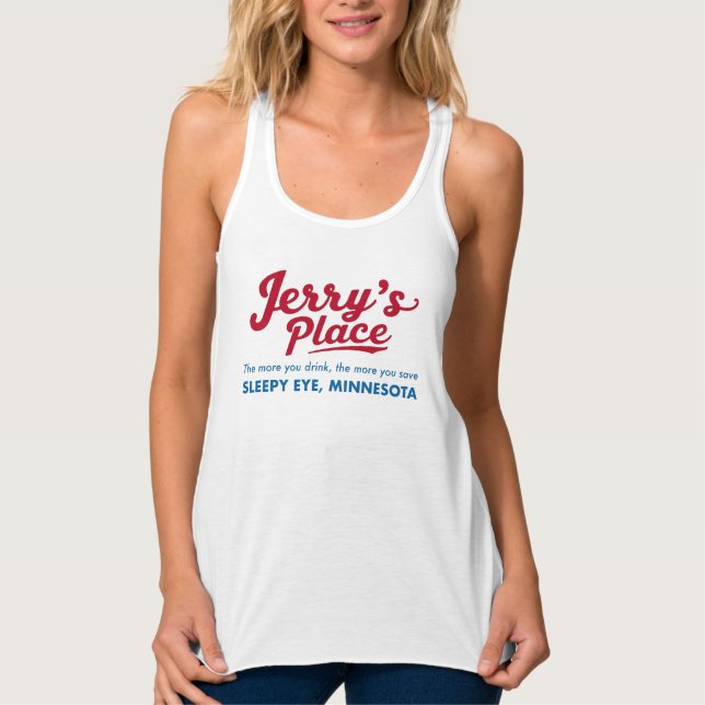 Camiseta Con Tirantes Jerry's Place Sleepy Eye Minnesota (Anverso)