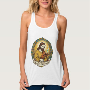 Camiseta Con Tirantes Jesús Derrotado Fumando Tostadas Quemadas Desayuno