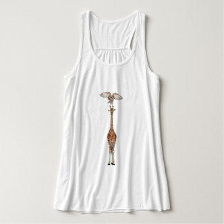 CAMISETA CON TIRANTES JIRAFA Y BÚHO
