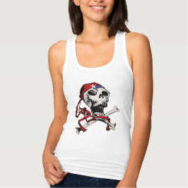 Camiseta Con Tirantes Jolly Roger Skull y Crossbone