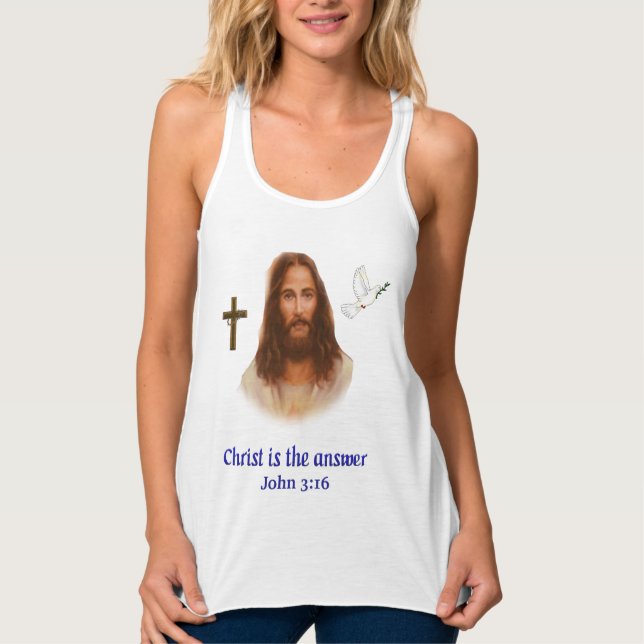 Camiseta Con Tirantes Juan 3:16 (Anverso)