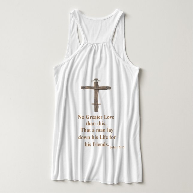 Camiseta Con Tirantes Juan 3:16 (Reverso del diseño)