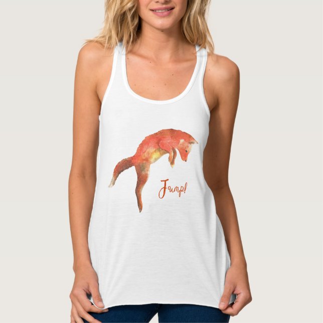 Camiseta Con Tirantes Jump Cute Red Fox (Anverso)