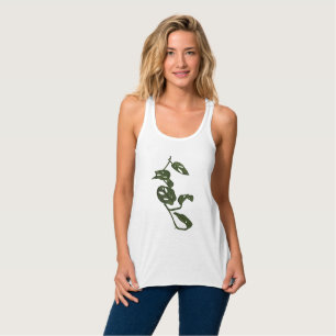 Camiseta Con Tirantes Jungla Moderna Monstera Andanosii Suiza Tropical