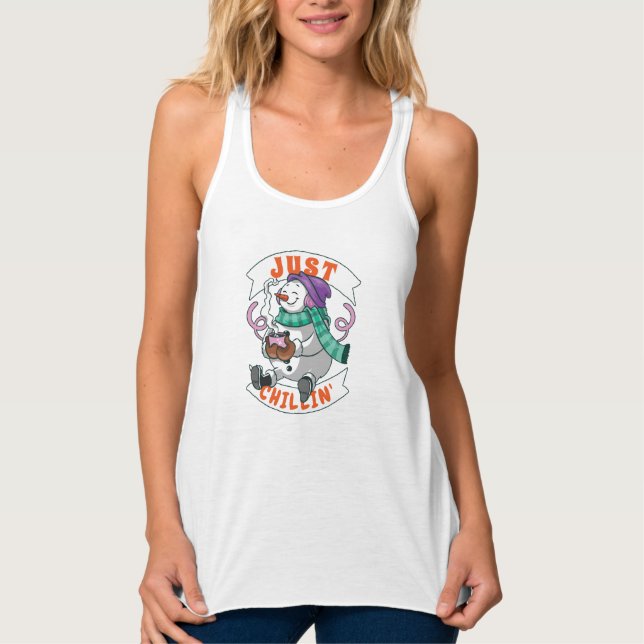 Camiseta Con Tirantes Just Chillin (Anverso)