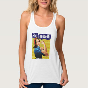Camiseta Con Tirantes Kamala Harris, ¡Ella Puede Hacerlo!