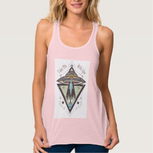 Camiseta Con Tirantes La abducción extranjera - tómeme con usted