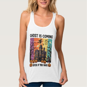 Camiseta Con Tirantes La casa embrujada de Halloween de la bruja de la b