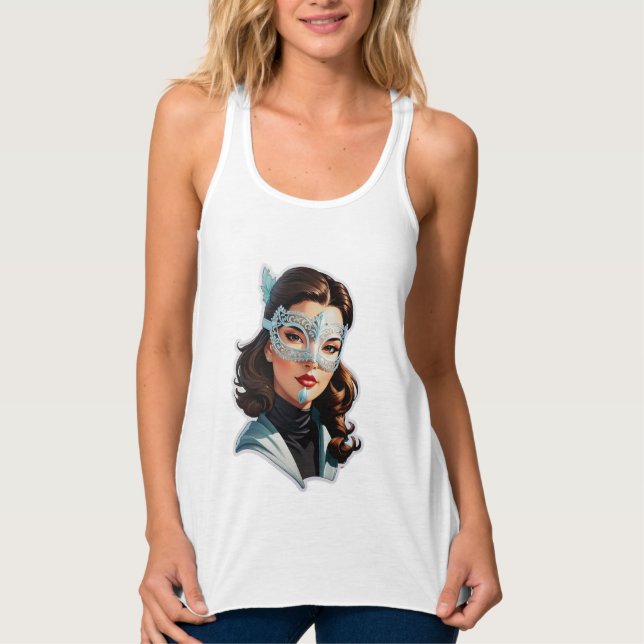 Camiseta Con Tirantes La dama enmascarada veneciana (Anverso)