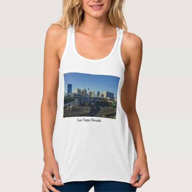 Camiseta Con Tirantes La franja de Las Vegas por delante (Anverso)