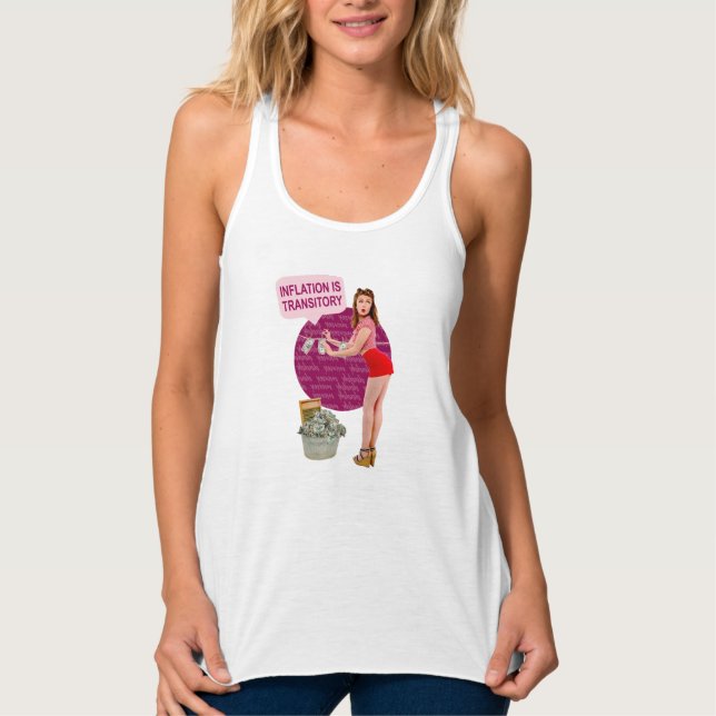 Camiseta Con Tirantes La inflación es transitoria (Anverso)