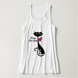 Camiseta Con Tirantes La loca dama del gato