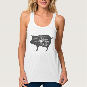 Camiseta Con Tirantes La mamá de la demostración cansó la demostración