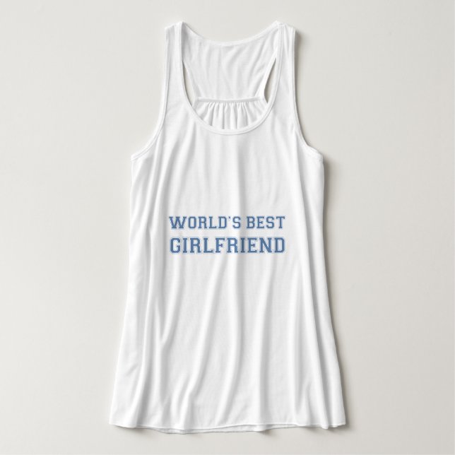 Camiseta Con Tirantes La mejor novia del mundo (Diseño del anverso)