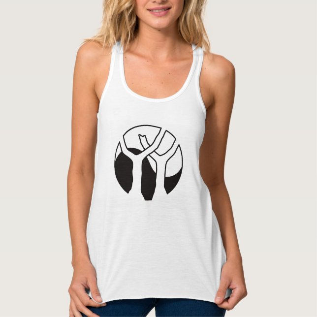 Camiseta Con Tirantes La Personalizado de las mujeres en blanco (Anverso)