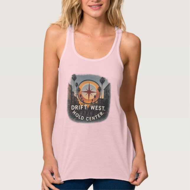 Camiseta Con Tirantes LA Racerback Tank | Ropa de refuerzo fluida (Anverso)