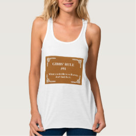 Camiseta Con Tirantes la regla 91 de Gibbs