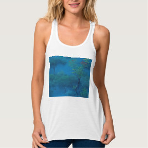 Camiseta Con Tirantes Lago eterno en el bosque de Cedar