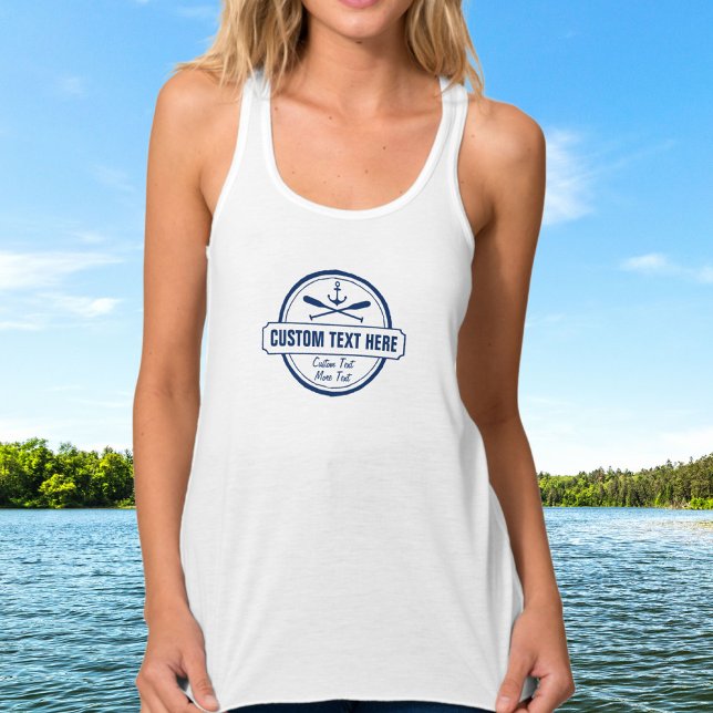 Camiseta Con Tirantes Lago personalizado, Casa de Playa y Anclaje Náutic (Subido por el creador)