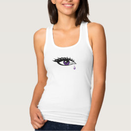 Camiseta Con Tirantes Lágrimas moradas