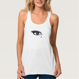 Camiseta Con Tirantes Lágrimas moradas