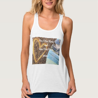 Camiseta Con Tirantes Lake Tahoe Blue Water Tree Heart Love