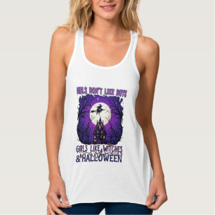 Camiseta Con Tirantes Las chicas no les gustan a los brujos de Halloween