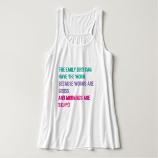 Camiseta Con Tirantes Las mañanas son estúpidas