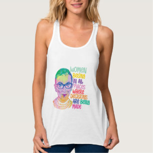 Camiseta Con Tirantes Las Mujeres De Ruth Bader Ginsburg Pertenecen En T